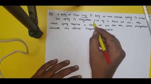 VIBRATION ENGINEERING || PREVIOUS YEAR PROBLEM || RTU || PART-3