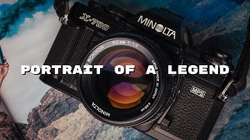 Portrait of a Legend - Minolta X-700 & 50mm 1.2 Film Photography SLR Camera in Studio