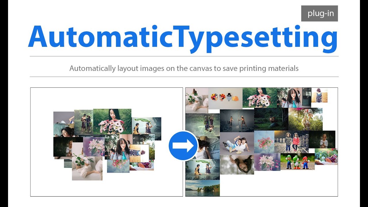 Automatically typesetting images with minimum area ...