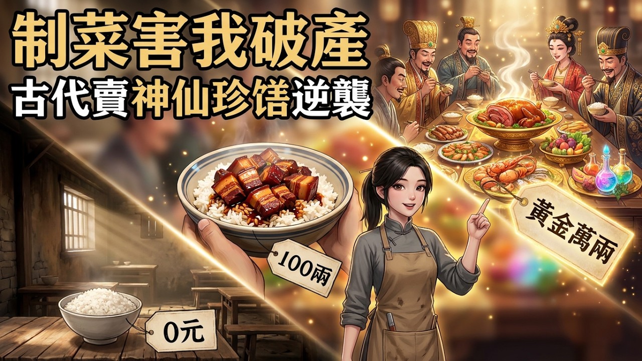 🔥【一口氣看完】制菜害我破產,穿越古代竟成救命神仙珍饈!我開酒樓設會員制,一餐黃金起步,全城權貴求著送錢!這才是白富美破產後的最強逆襲#短劇