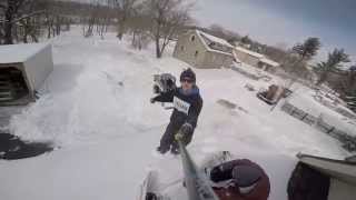 Backyard Snowboard Session