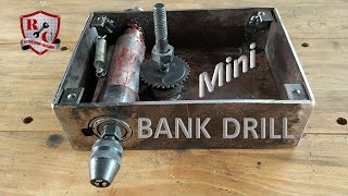 I build mini  BENCH DRILL / Construyo mini TALADRO de mesa [1a Parte]