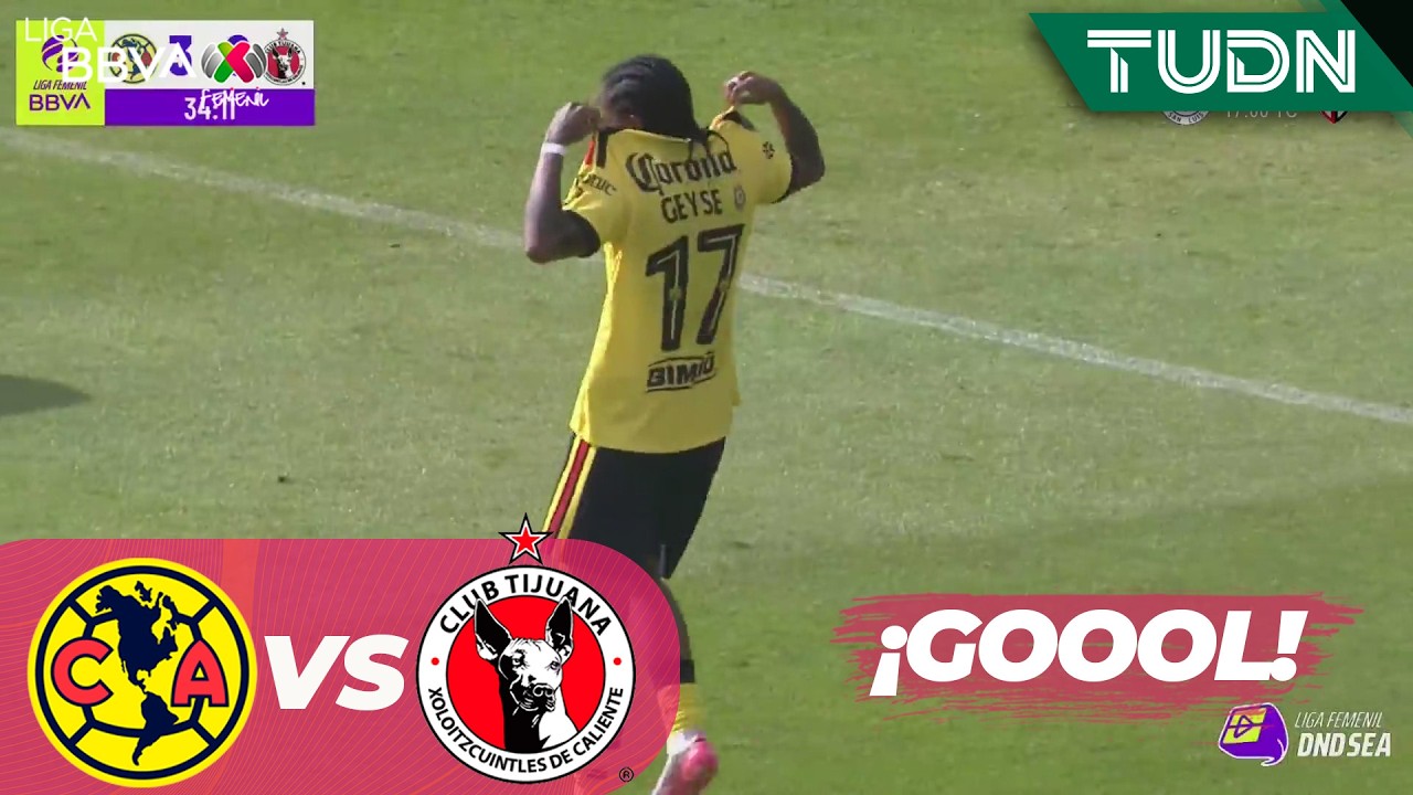 Ya es goleada azulcrema | América vs Tijuana | Liga MX Femenil - Jornada 5 Apertura 2026 | TUDN