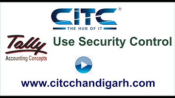 Tutorial video on Use Security control in Tally