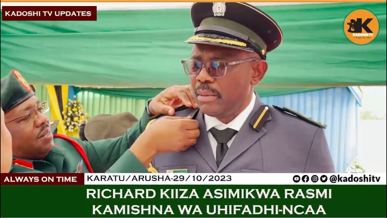 RICHARD KIIZA ASIMIKWA RASMI KUWA KAMISHNA MPYA WA UHIFADHI NGORONGORO