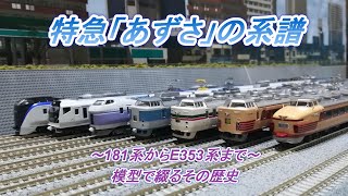 【Nゲージ鉄道模型】特急「あずさ」の系譜