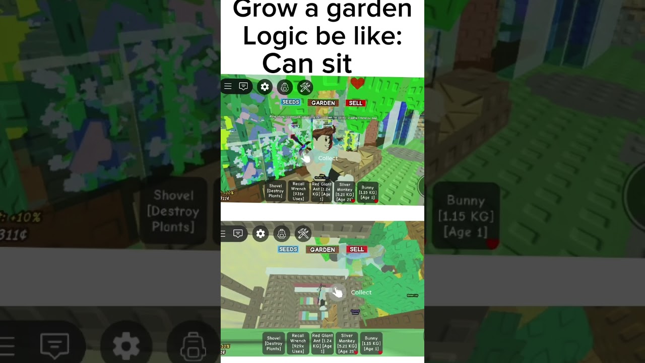 Grow a Garden Logic be like: 