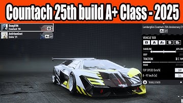 Lamborghini Countach 25th build A+ Class in NFS Unbound in 2025