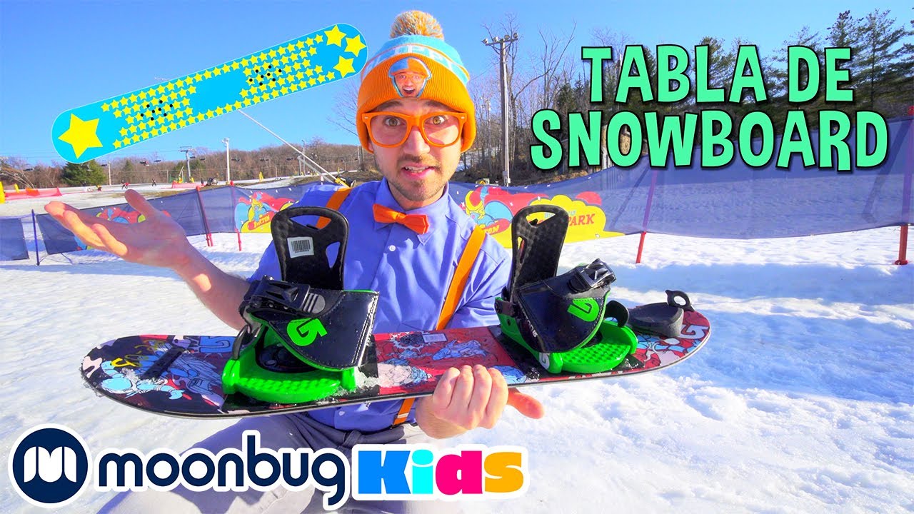 Blippi Aprende a Hacer Snowboard | Vídeos Educativos para Niños | Moonbug  Kids en Español - YouTube