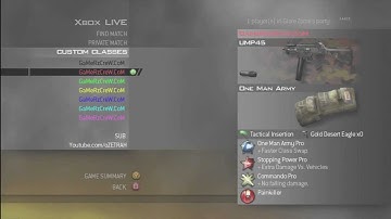 My Create a Class Mw2  Setup