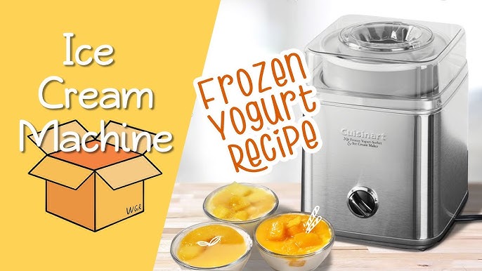 Making FROZEN YOGURT with the CUISINART ICE-21C ICE CREAM MAKER