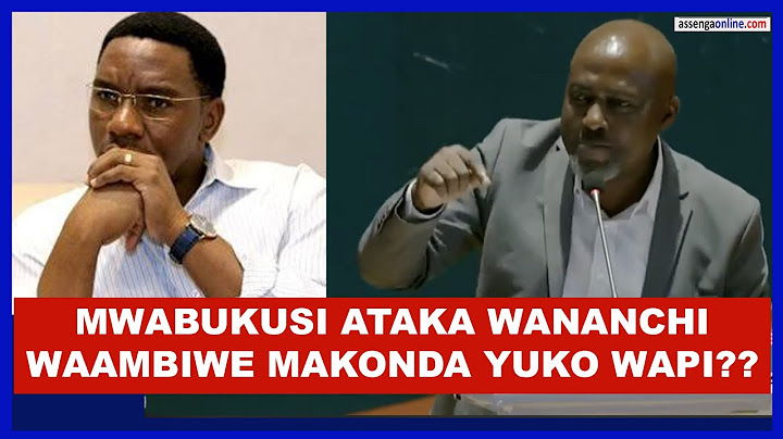 MWABUKUSI AIBU MAPYA MAKONDA YUKO WAPI?? WANANCHI WAAMBIWE UKWELI