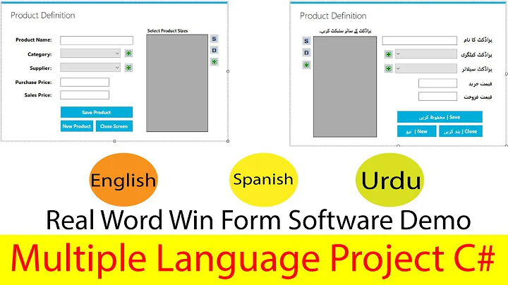 C# Tutorial - Create Multi Language Application in Win Form | Localization | Globalization | Culture