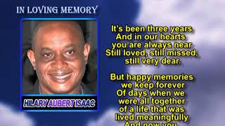 Hilary Aubert Isaac memorial 2
