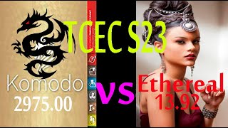 TCEC S23 Ethereal vs Komodo &amp; The Battle For 3rd – An Insane Queen Sac in The KGA Fischer Defence