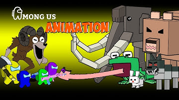 어몽어스 Among Us VS 99 Nights in the Forest Roblox Monster Collection | AMONG US FUNNY ANIMATION