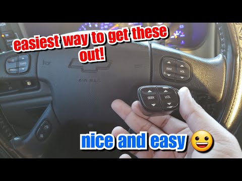 GM Steering Wheel button removal/install