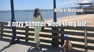 cozy summer week in my life!! | volunteering with cats, beach day, golfing + more