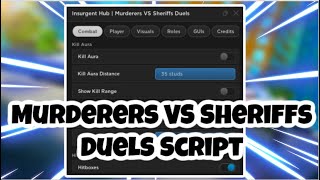 Murderers VS Sheriffs Duels Script Hack GUI: Kill All, Auto Farm, Aimlock &  More!