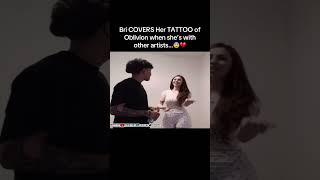 Bri covers her tattoo of oblivions name when she’s with other artists😨💔 #oblivion #brialexia #fyp