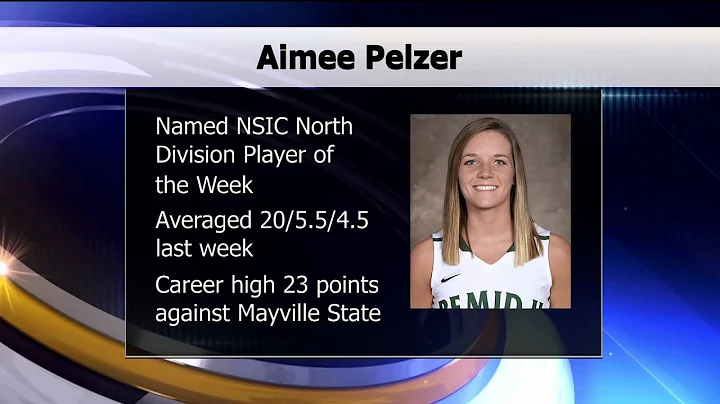 Aimee Pelzer Named NSIC North Division Player of t...