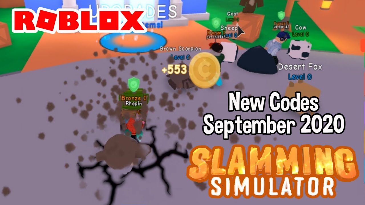 Roblox V2 Slamming Simulator New Codes September 2020 - roblox smashing simulator codes 2020