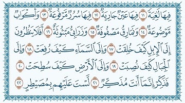 سورة الغاشية قاری برکت الله سلیم  88    Al Ghaashiya