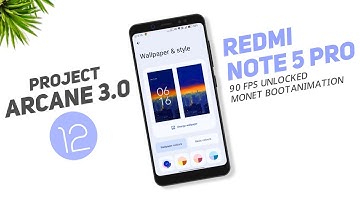 Install Android 12 Project Arcane 3.0 Clover Custom Rom On Redmi Note 5 Pro | Monet BootAnimation