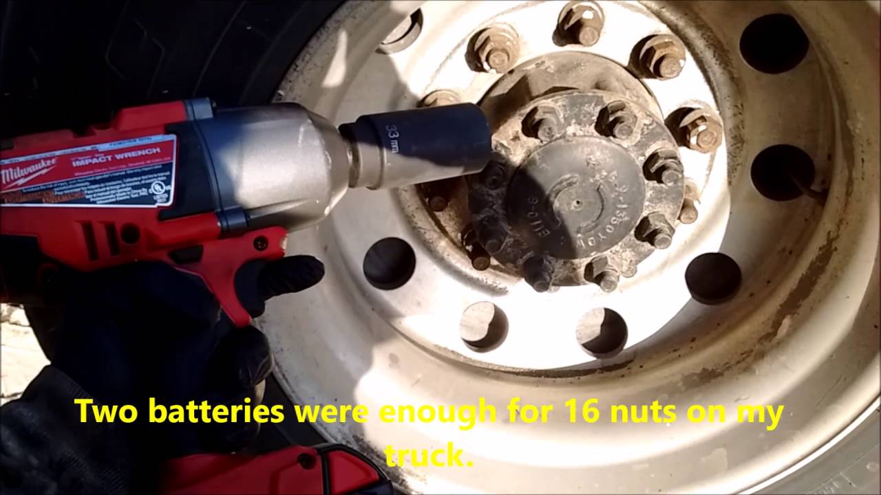 unscrewing lug nuts semi truck impact torque 2763 22 semi truck lug nut size