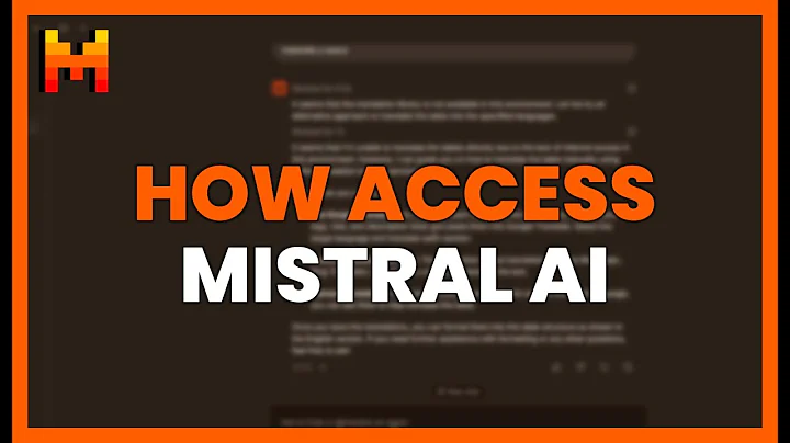 HOW TO ACCESS MISTRAL AI - LE CHAT