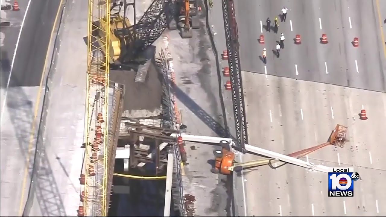 2 Workers Hurt In Crane Accident On I 95 In Fort Lauderdale YouTube 2 workers hurt in crane accident on i 95 in fort lauderdale youtube