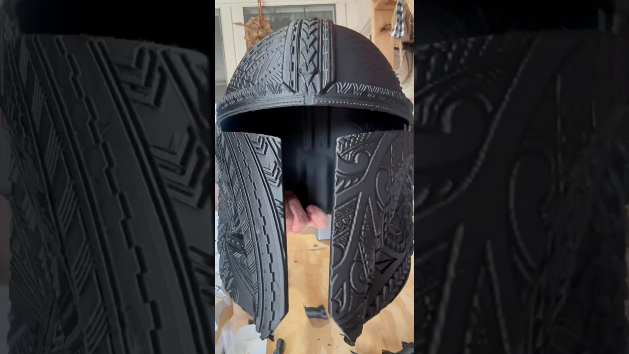 3D Printed Tribal Mandalorian Helmet 