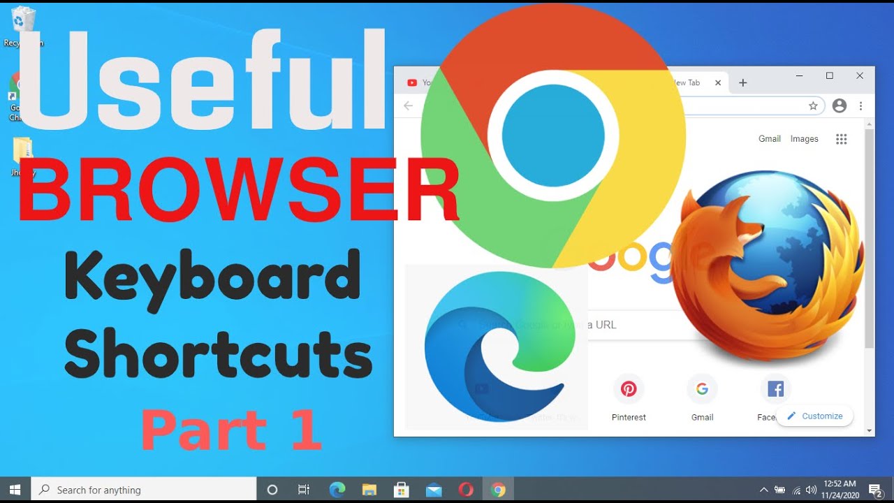 Useful Browser Keyboard Shortcuts - Part1