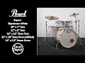 Pearl export finished in slipstream white kit demo