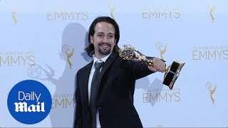 Lin-Manuel Miranda poses with his 2014 Creative Arts Emmy Award - Daily Mail Wealth