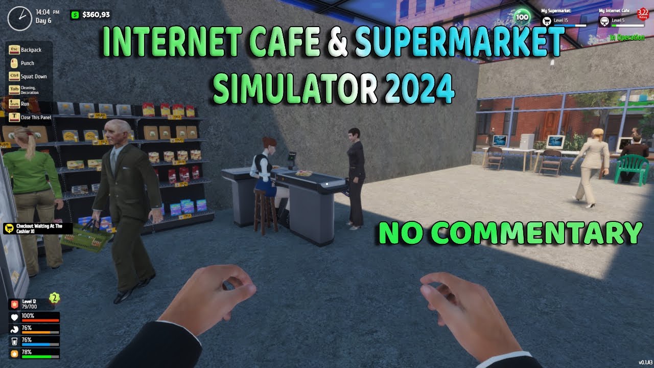 Internet Cafe & Supermarket Simulator 2024 No Commentary Gameplay - YouTube