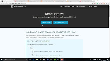 React Native Tutorial - Intro