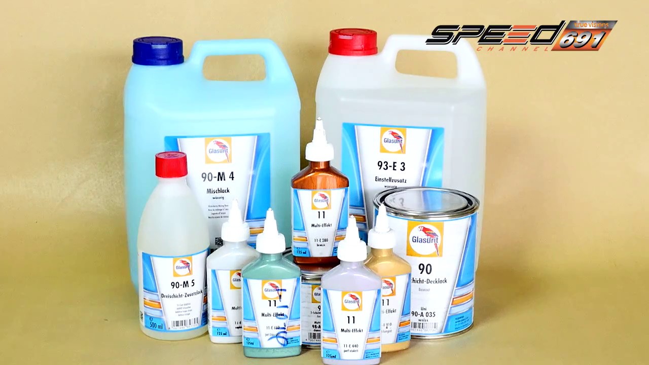 สีพ่นรถยนต์ Glasurit สีสูตรน้ำ90 line สังเคราะห์เนื้อหาที่ถูกต้อง