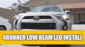 2010-2019 Toyota 4Runner Headlight Low Beam LED Bulb Upgrade & Install