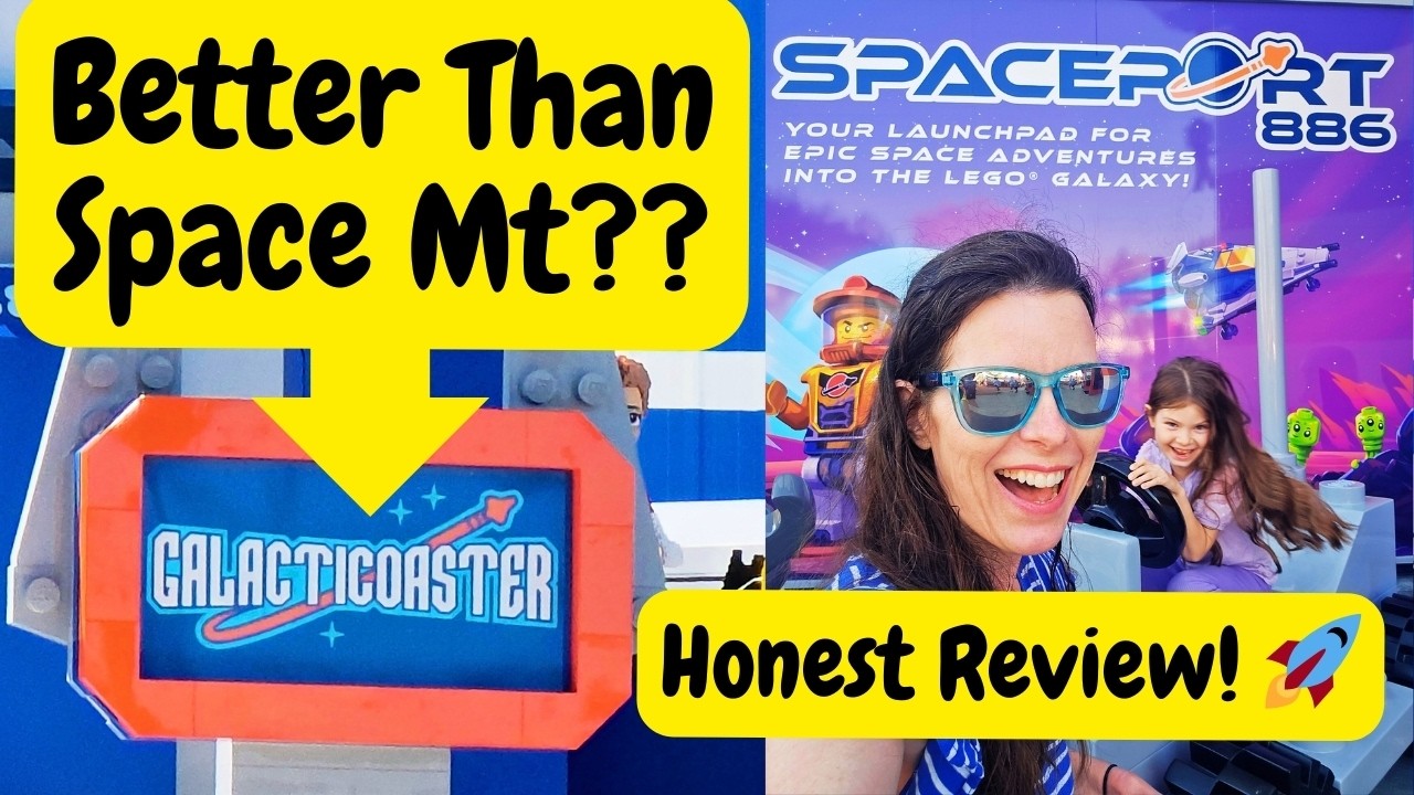 We rode Galacticoaster at LEGOLAND's NEW LEGO Galaxy BEFORE opening day - POV and Review