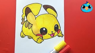 How To Draw Cute Baby Pikachu Como Dibujar A Pikachu Kawaii Bebe Youtube