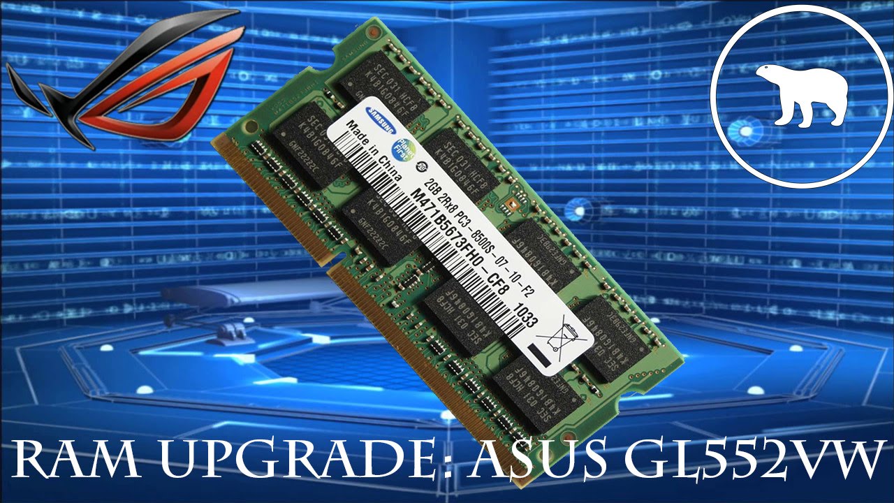 HOW TO UPGRADE RAM IN ASUS ROG GL552VW