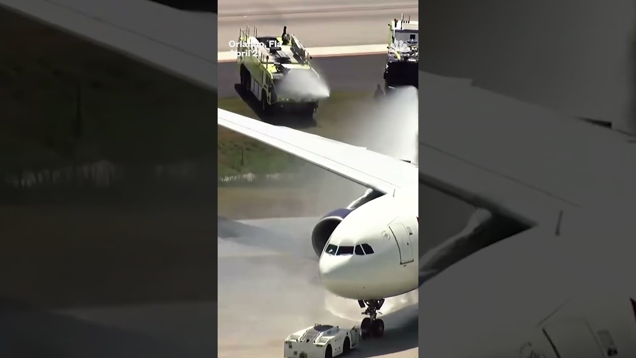 Engine Of Delta Plane Catches Fire Before Takeoff