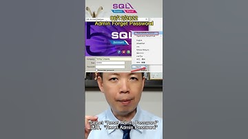 SQL Accounting Admin Forget Password