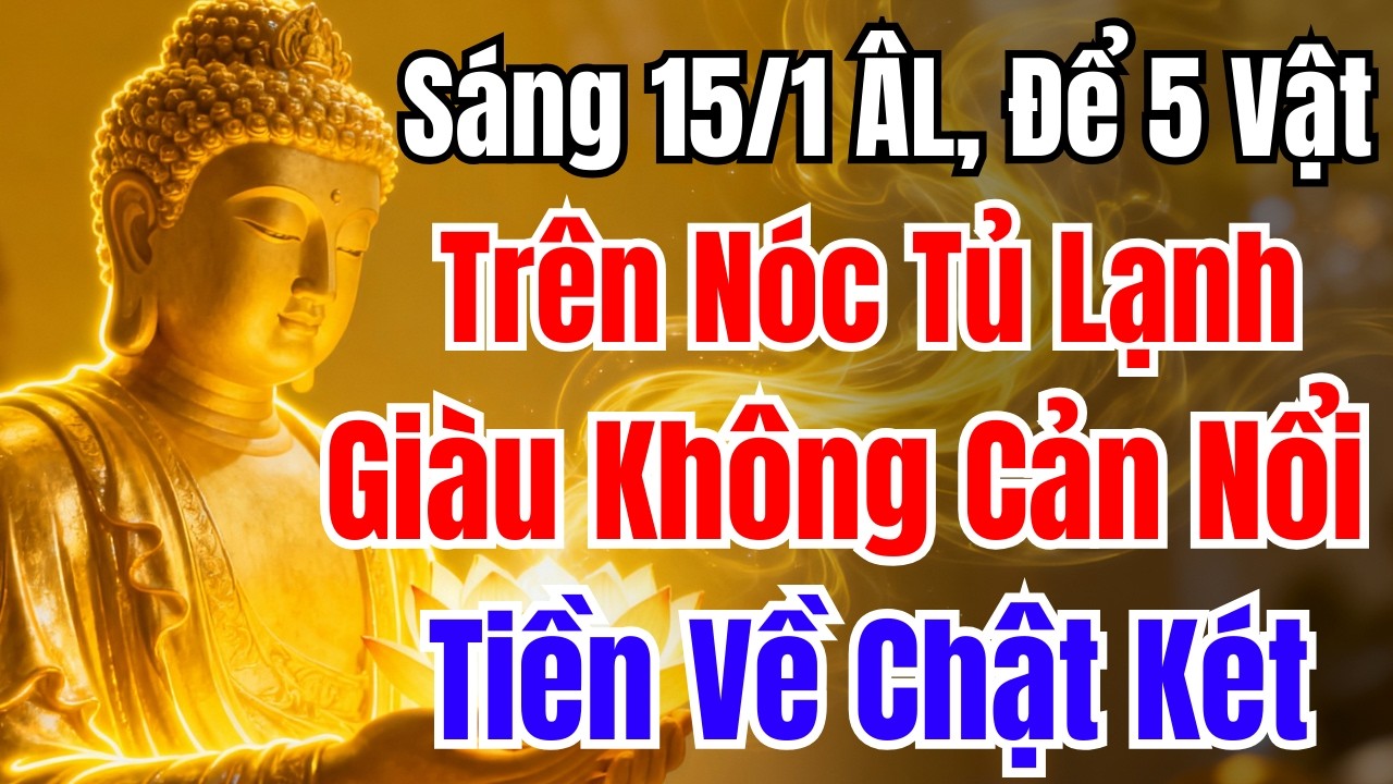 ĐÚNG 15/1 ÂL, ĐỂ 5 VẬT TRÊN NÓC TỦ LẠNH, TIỀN VÀO NHƯ NƯỚC, TÀI LỘC ĐẦY NHÀ