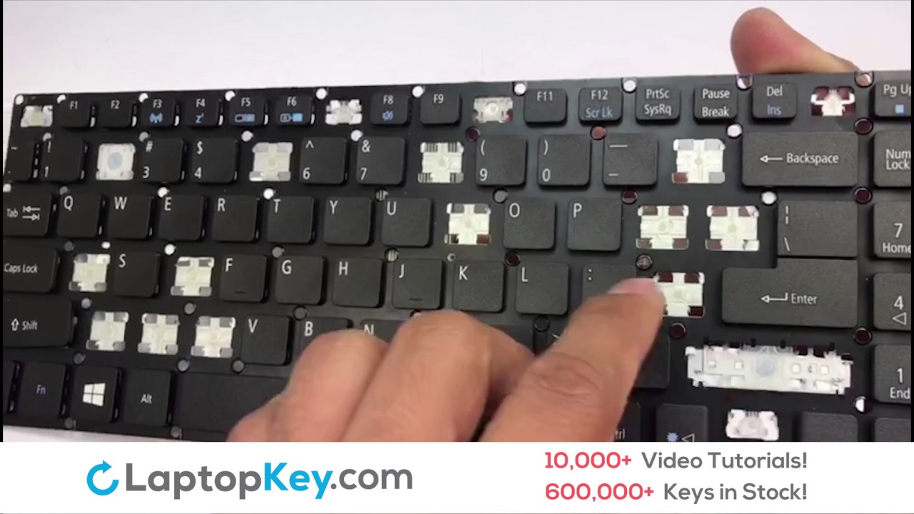 Install Laptop Keyboard Ribbon