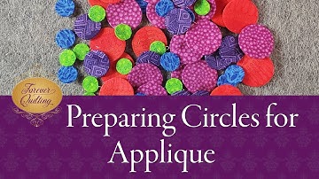 How to prepare applique for a Circle Quilted Mandala made with Dots