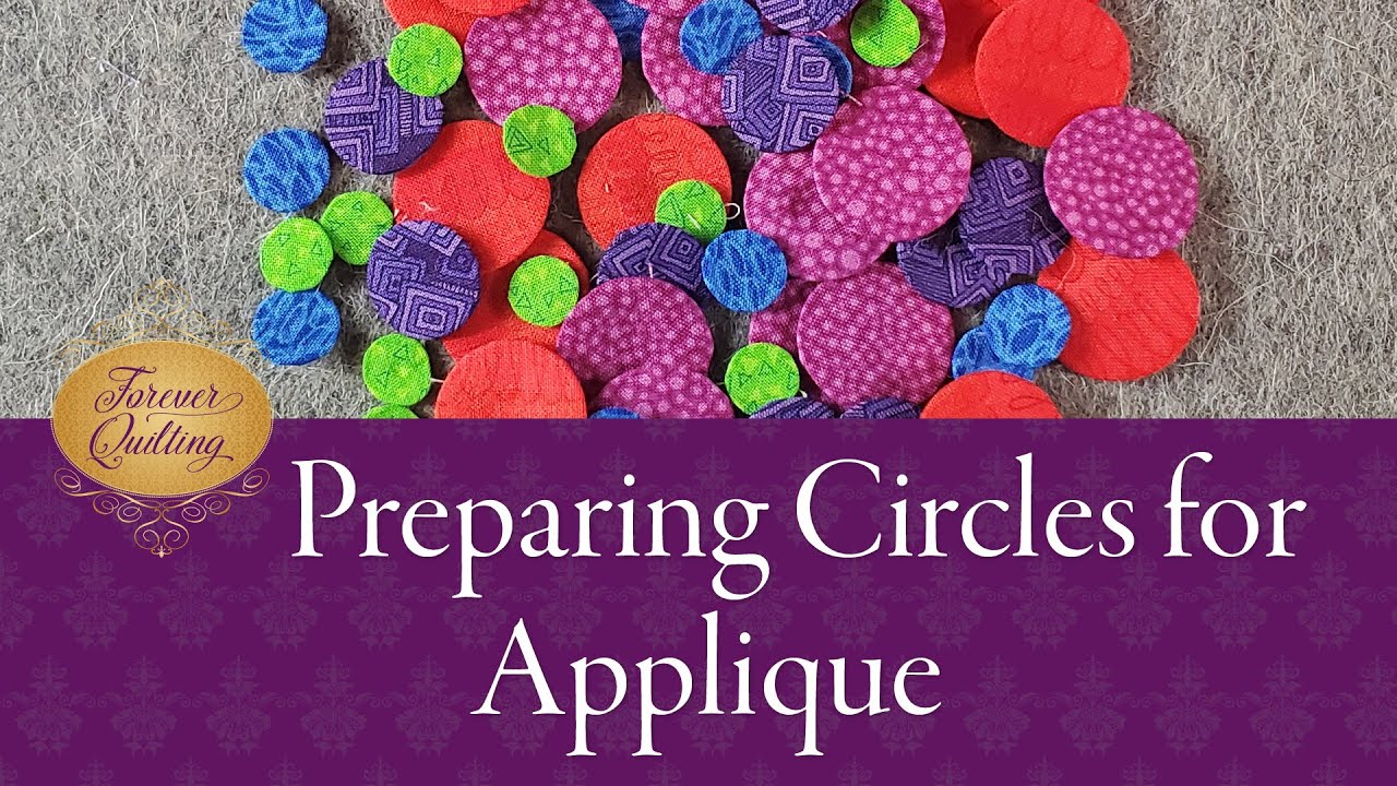 How to prepare applique for a Circle Quilted Mandala made with Dots