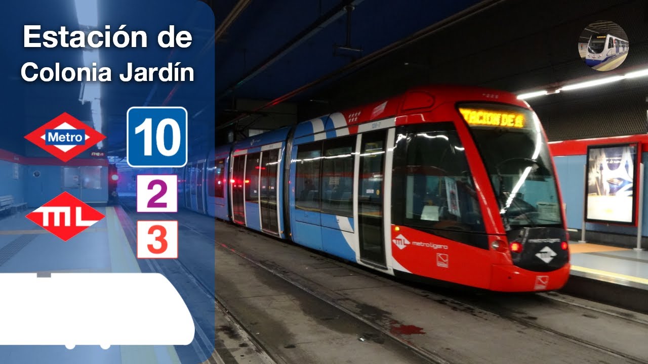 Circulaciones por Colonia Jardín | Metro de Madrid y Metro Ligero