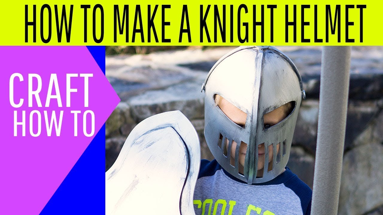 How to make a Knight Helmet (Free Template) - YouTube